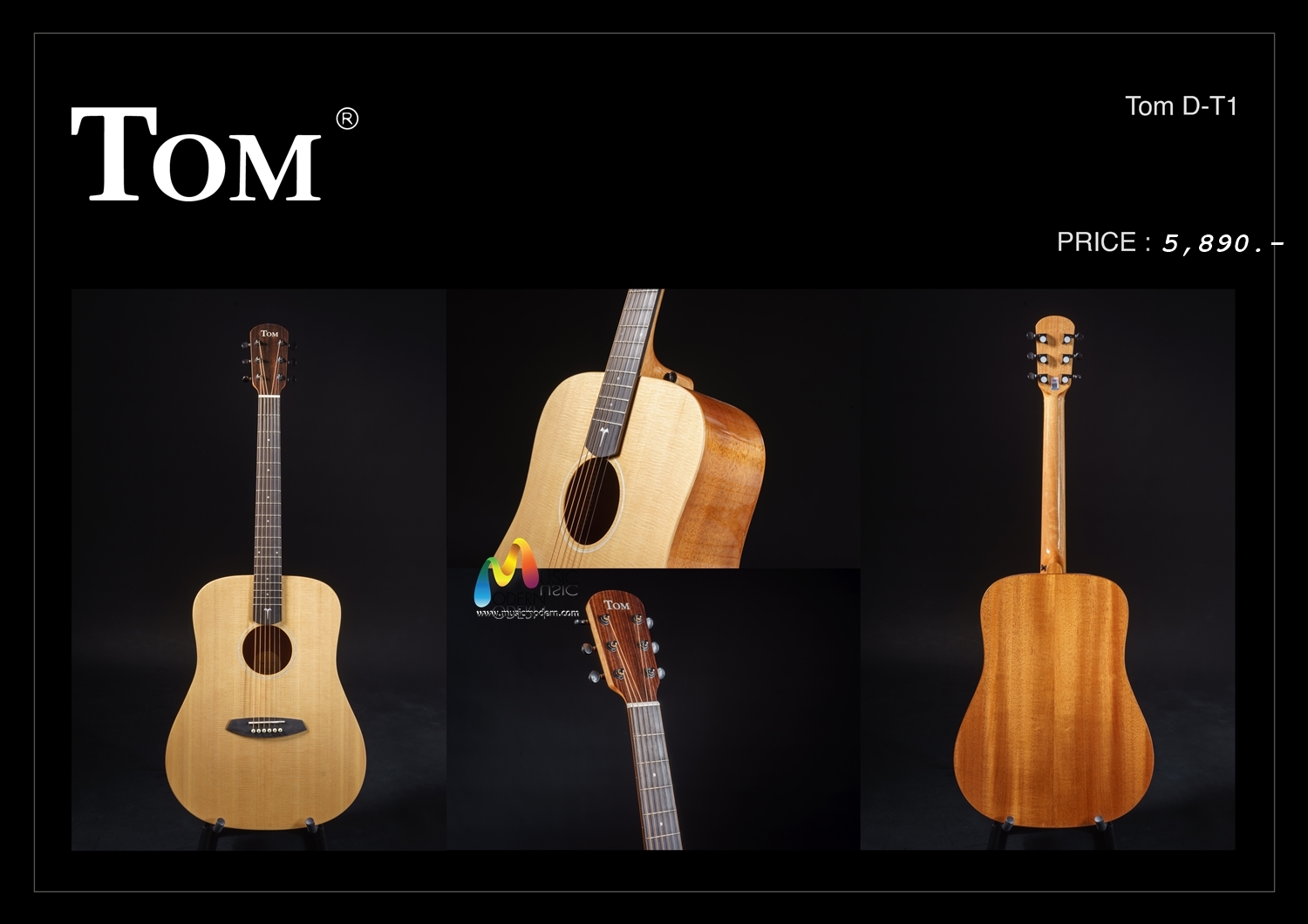 Tom Guitar D-T1 กีต้าร์ ทอม D-T1